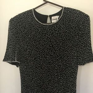 Camille Marie:  Black Evening Top